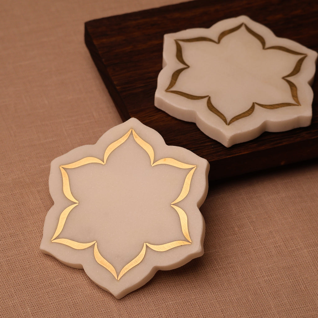 Meher Marble Coaster Set of 2