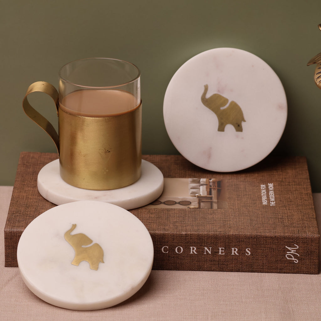 Gaja Marble Coaster Set of 4