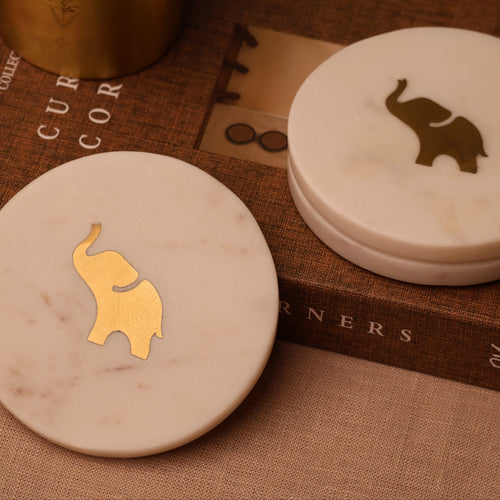 Gaja Marble Coaster Set of 4