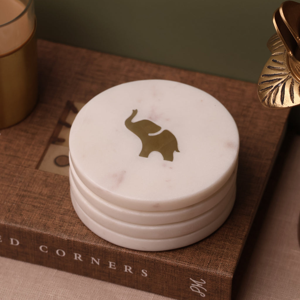 Gaja Marble Coaster Set of 4