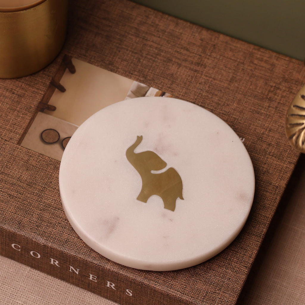 Gaja Marble Coaster Set of 4