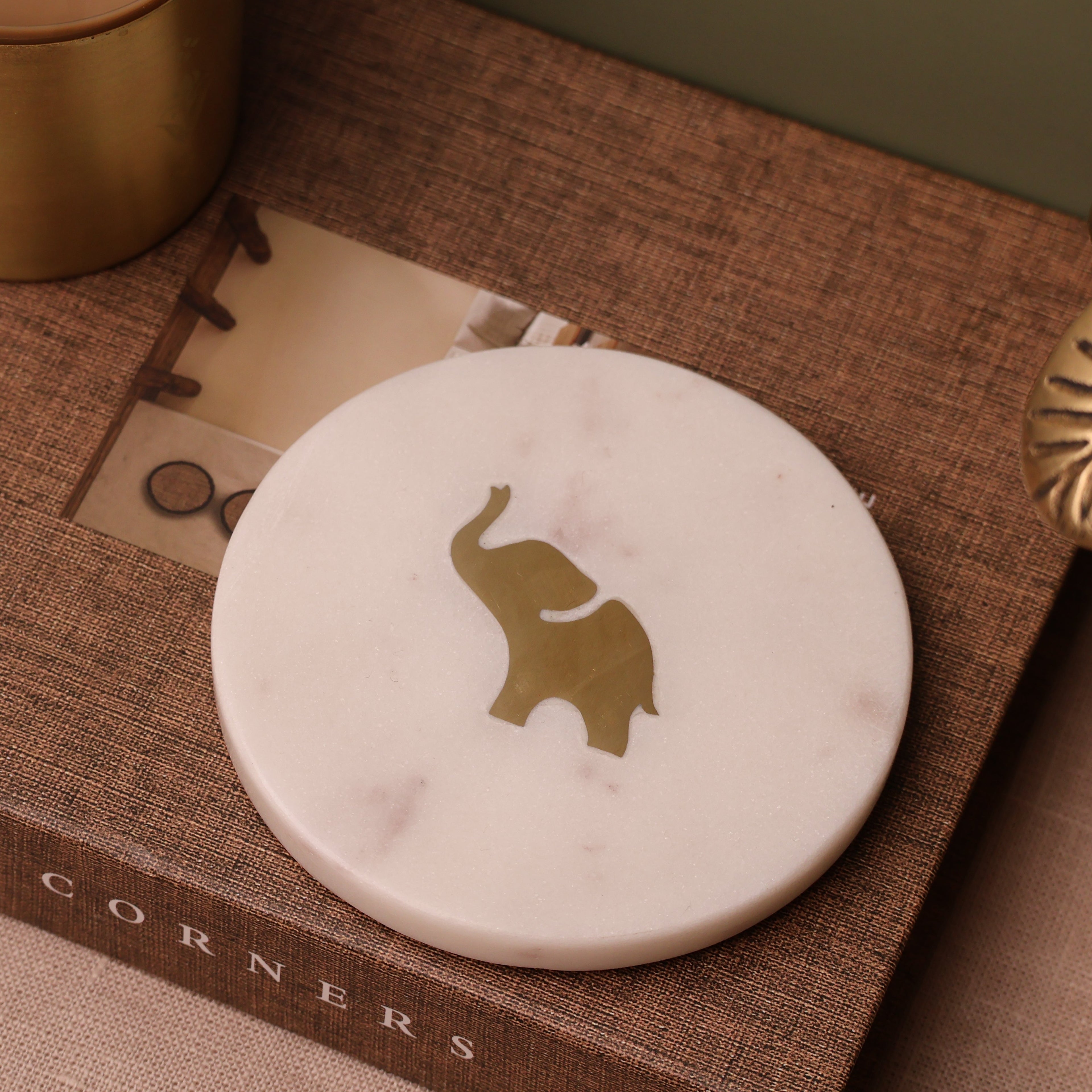 Gaja Marble Coaster Set of 4